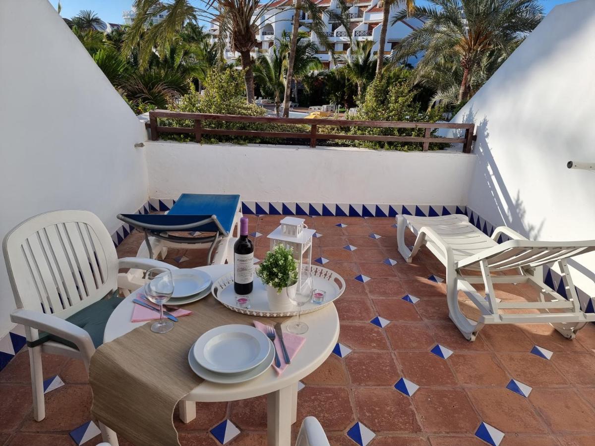 Studio Apartment No 1 Directly On The Beach And Sea, Terrace, Heated Pool, Wifi Плая-де-лас-Америкас Экстерьер фото